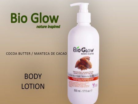 BIO GLOW COCOA BUTTER MOISTURISING AND NOURISHING BODY LOTION 500 ML Online now