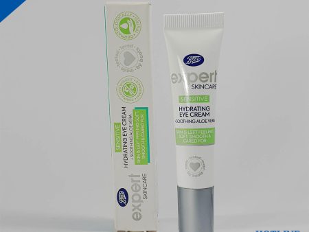 BOOTS EXPERT SENSITIVE HYDRATING + SOOTHING ALOE VERA EYE CREAM 15 ML For Discount