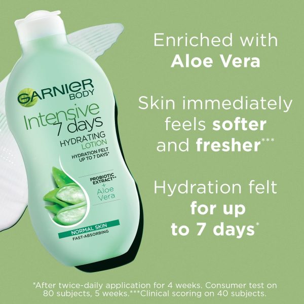 GARNIER INTENSIVE 7 DAYS HYDRATING ALOE VERA  LOTION 400 ML on Sale