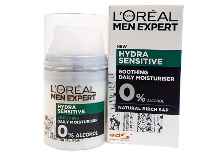 L OREAL MEN EXPERT HYDRA SENSITIVE SOOTHING DAILY MOISTURISER 50 ML Online now