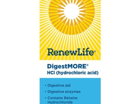 Renew Life DigestMORE HCL 90 Veggie Caps Sale