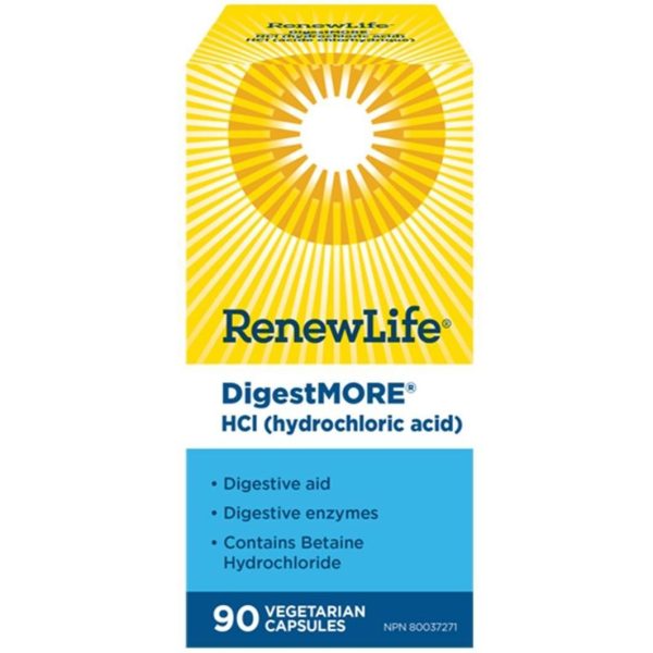 Renew Life DigestMORE HCL 90 Veggie Caps Sale