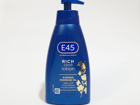 E45 Rich Skin Lotion with Evening Primrose Oil for Long- Lasting Moisturisation - 400ml Sale