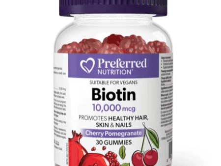 Preferred Nutrition Biotin 10,000mcg 30 Gummies Fashion