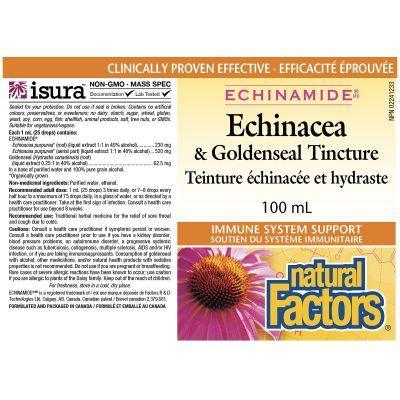 Natural Factors Echinacea & Goldenseal Tincture 100ml Hot on Sale