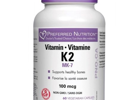 Preferred Nutrition Vitamin K2 100mcg 60 Veggie Caps Online Hot Sale