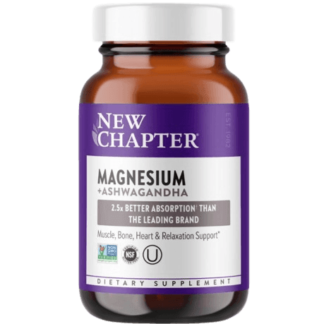 New Chapter Magnesium & Ashwagandha 30 Tabs For Sale