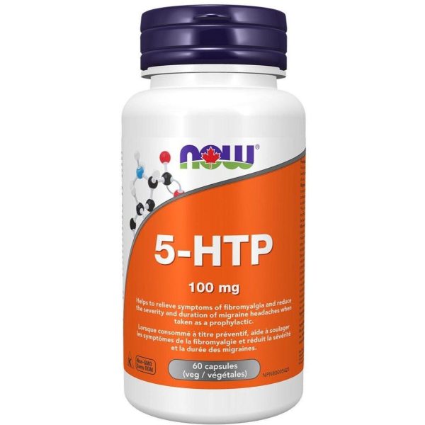 NOW 5-HTP 100mg 60 Veggie Caps Online now