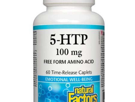 Natural Factors 5-HTP Time Release 100mg 60 Caplets For Discount