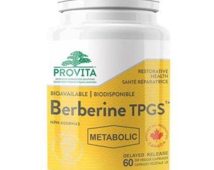 Provita Berberine TPGS 60  Delayed Release Veggie Capsules Fashion