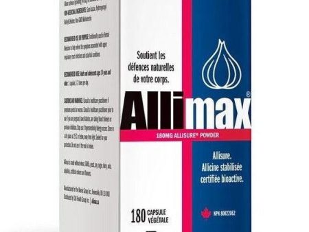 Allimax Stabilized Allicin 180mg 180 Veggie Caps Hot on Sale