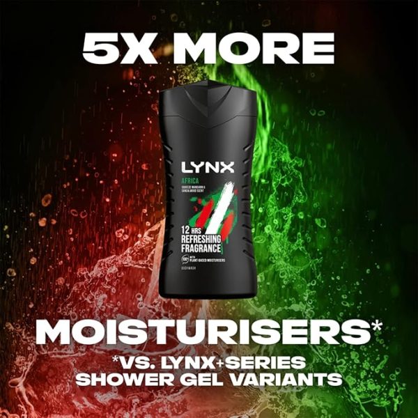 Lynx 12hr Refreshing Africa Squeezed Mandarin & Sandalwood Bodywash, 225mlL Online Sale