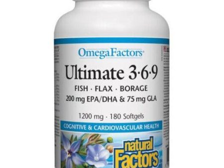 Natural Factors Omega Factors 3-6-9 180 Softgels Sale