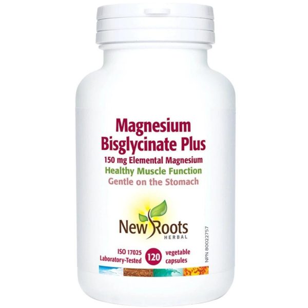 New Roots Magnesium Bisglycinate Plus 120 Veggie Caps on Sale