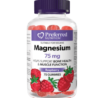 Preferred Nutrition Magnesium 75mg (Raspberry) - 75 Gummies Sale