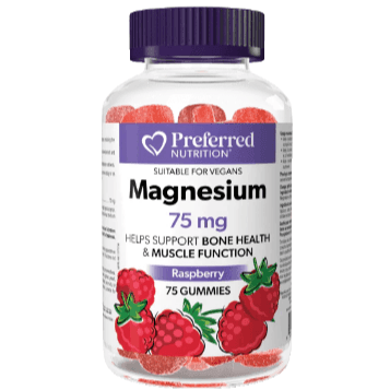 Preferred Nutrition Magnesium 75mg (Raspberry) - 75 Gummies Sale