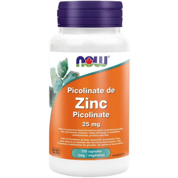 NOW Zinc Picolinate 100 Veggie Caps For Discount