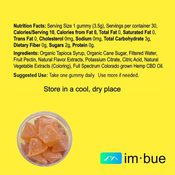 Imbue 50mg CBD Gummies of Full Spectrum Hemp Extract on Sale