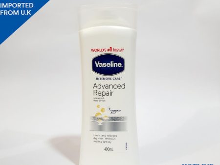 VASELINE INTENSIVE CARE ADVANCED REPAIR UNSCENTED BODY LOTION 400 ML on Sale