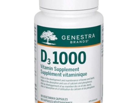 Genestra Vitamin D3 1000 IU - 90 Veg Capsules *Expiry January 2025* Online now