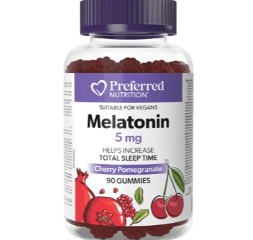 Preferred Nutrition Melatonin 5mg (Cherry Pomegranate) - 90 Gummies Online Sale