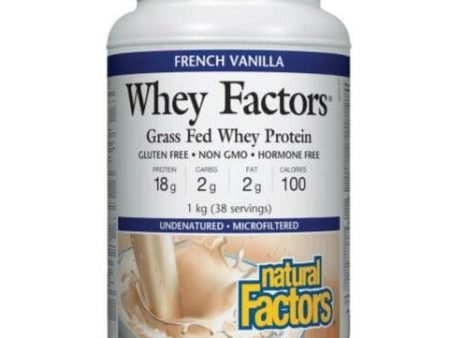 Natural Factors Whey Factors French Vanilla 1KG Supply