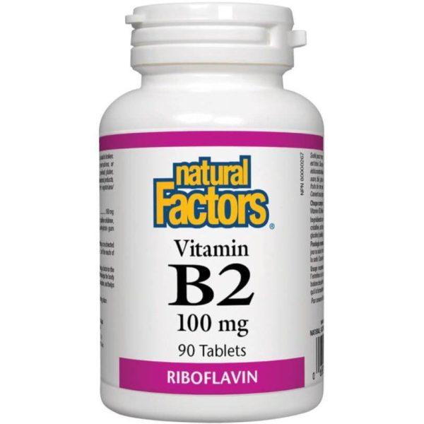 Natural Factors Vitamin B2 Riboflavin 100mg 90 Tabs Sale