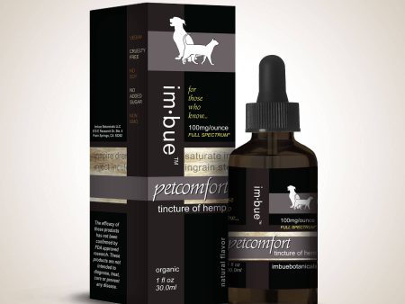 Imbue petcomfort 100mg CBD Tincture of Full Spectrum Hemp Extract Sale