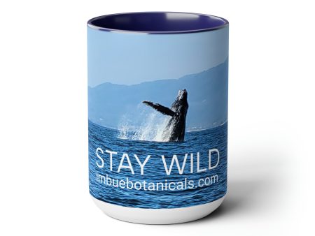 Two-Tone Coffee Mugs  Large 15oz Nature Design Animal Photography Stay Wild Series Online Sale