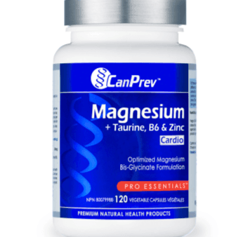 CanPrev Magnesium + Taurine, B6 & Zinc 120 Veggie Caps Hot on Sale