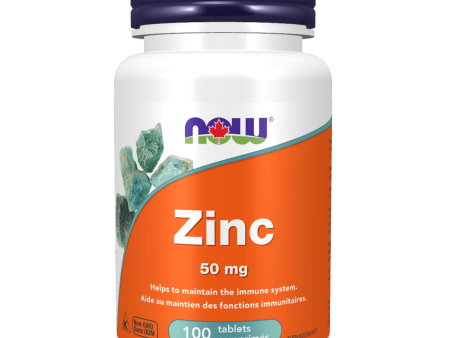 NOW Zinc 50mg 100 Tablets Discount