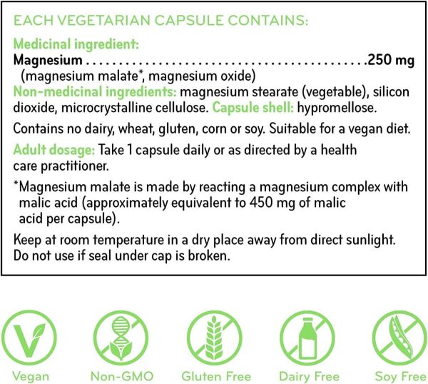 Sisu 250mg Magnesium 200 Veg Capsules Supply