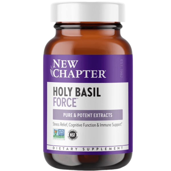 New Chapter Holy Basil Force 60 Veggie Caps *Buy 1 Get 1 Free* Cheap