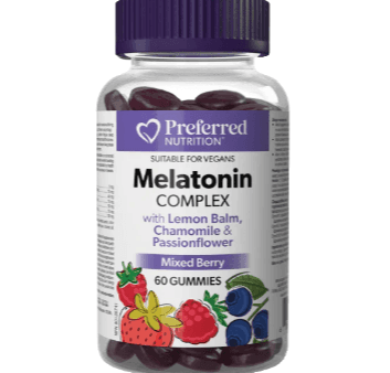 Preferred Nutrition Melatonin Complex (Mixed Berry) - 60 Gummies Hot on Sale