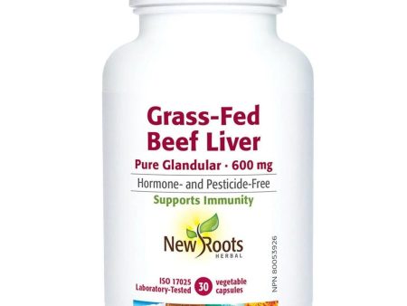 New Roots Grass-Fed Beef Liver 600mg 30 Veggie Caps Sale