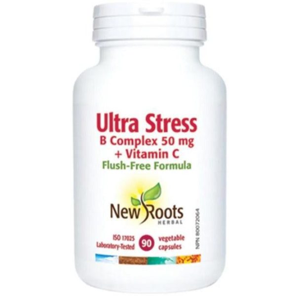 New Roots Ultra Stress B Complex 50mg 90 Veggie Caps Fashion