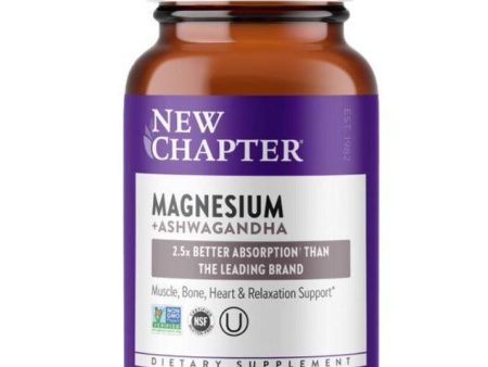 New Chapter Magnesium + Ashwagandha 60 Tablets For Sale