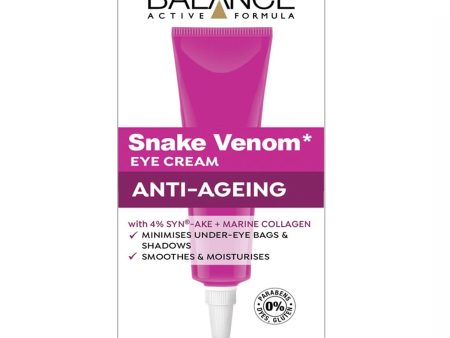 BALANCE ACTIVE FORMULA SNAKE VENOM ANTI-AGEING EYE CREAM 15 ML Cheap