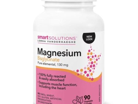 Smart Solutions  Magnesium Bisglycinate 130mg 90 Veggie Caps Online