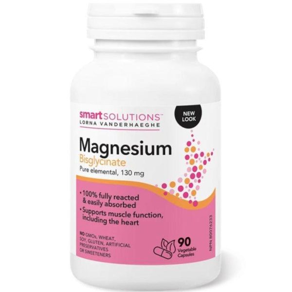 Smart Solutions  Magnesium Bisglycinate 130mg 90 Veggie Caps Online