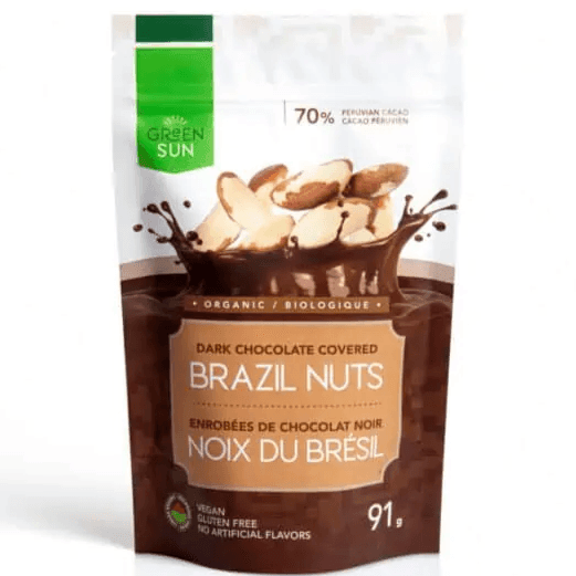 Green Sun Organic Vegan Dark Chocolate Covered Brazil Nuts Discount