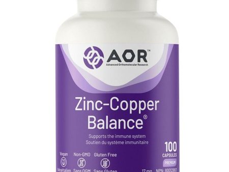 AOR Zinc-Copper Balance 17mg 100 Caps Online Hot Sale