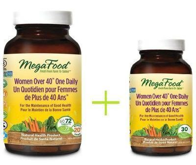 MegaFood Women 40+ One Daily Bonus Pack (72 + 30 Tabs) Hot on Sale