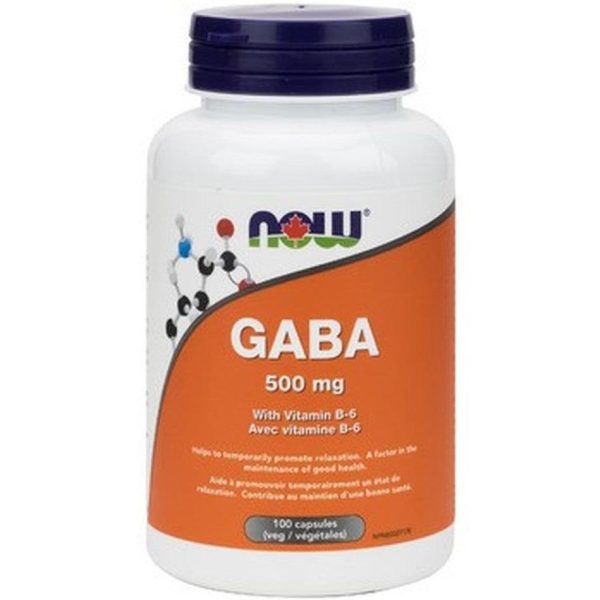 NOW GABA With B6 For Mood Support 100 Caps Online now