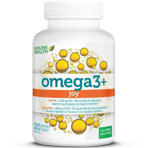 Genuine Health Omega3+Joy 120 Softgels Online Hot Sale