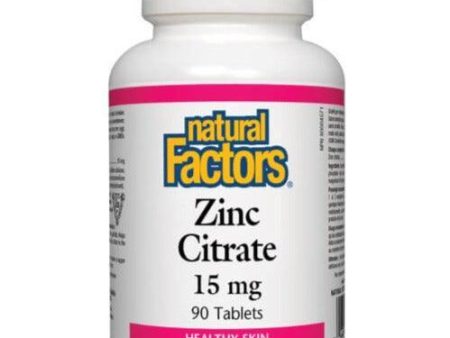 Natural Factors Zinc Citrate 15mg 90 Tabs Online now