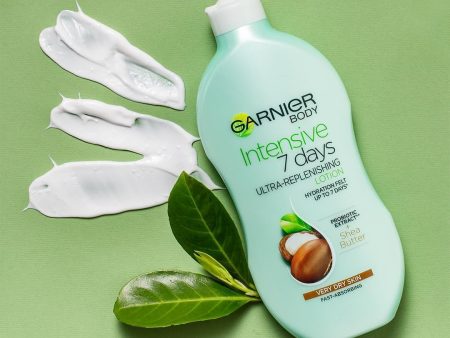 GARNIER INTENSIVE 7 DAYS ULTRA-REPLENISHING SHEA BUTTER LOTION 400 ML Hot on Sale