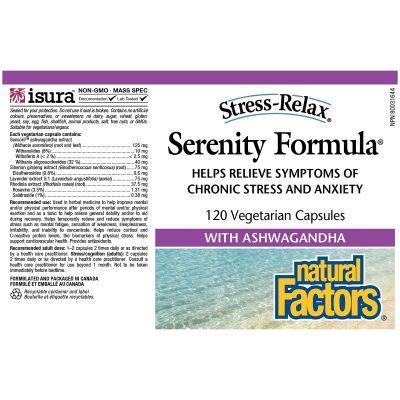 Natural Factors Stress-Relax Serenity Formula 120 Veggie Caps Discount