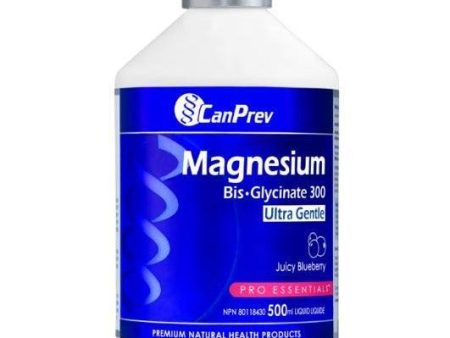 Canprev Magnesium Bis·Glycinate 300 Ultra Gentle Liquid 500ml – Juicy Blueberry Sale