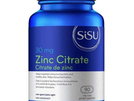 SiSU Zinc Citrate 30mg 90 Veggie Caps Supply